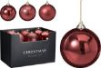 Picture of CAR103130 XMAS BALL 140MM BURGUNDY 3ASS